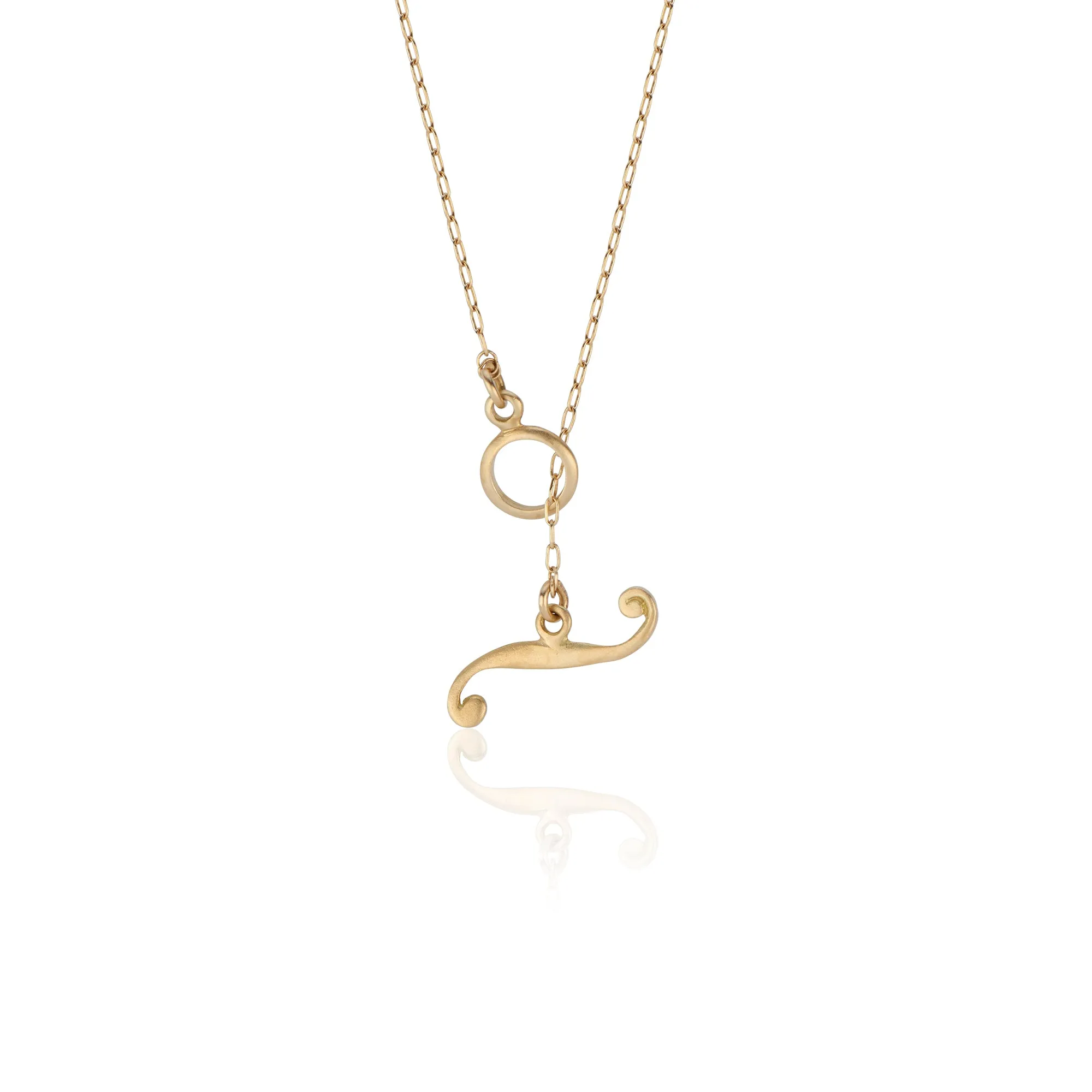 18k Yellow Gold Chandelier Necklace with Blue Sapphire Teardrops and Canary Diamonds
