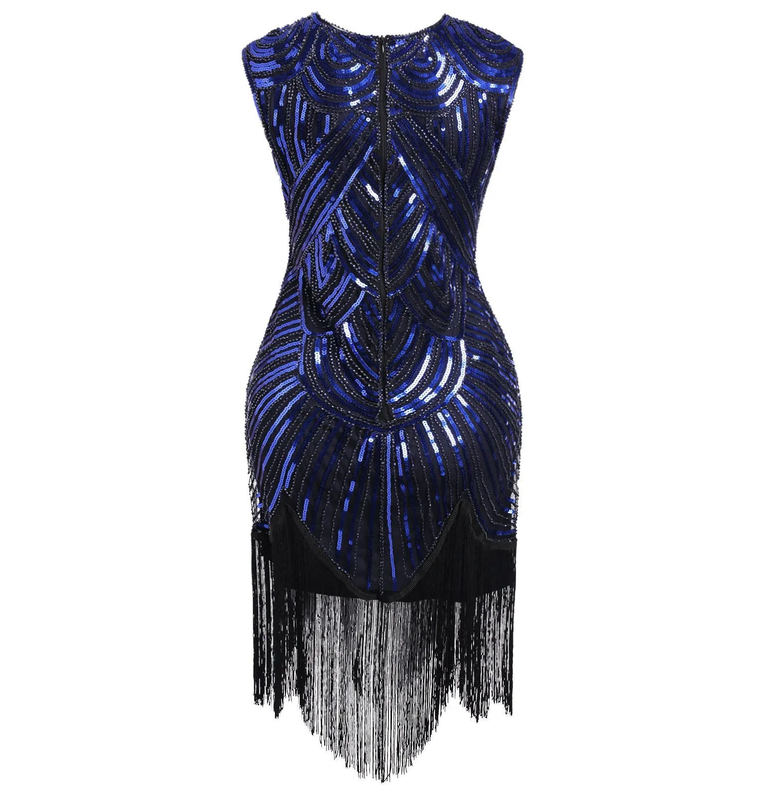 1920s Flapper Dress Fringed Sequin Roaring 20s Fancy Costume