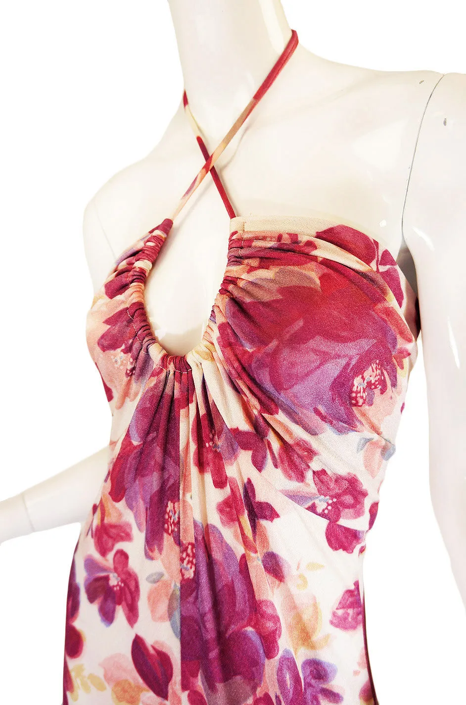 1970s Joy Stevens Floral Maxi Dress