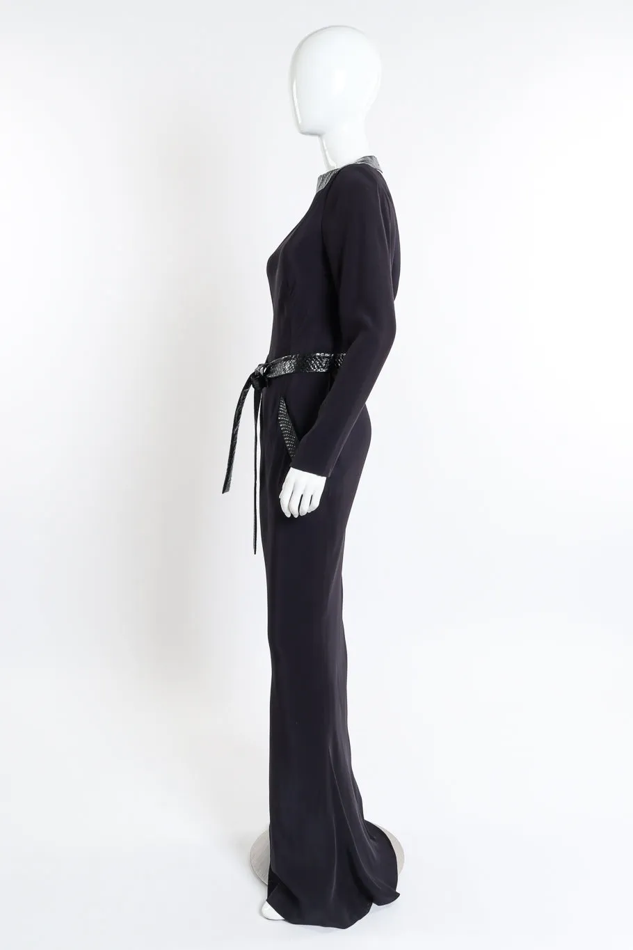 1996 F/W Python Trim Gown