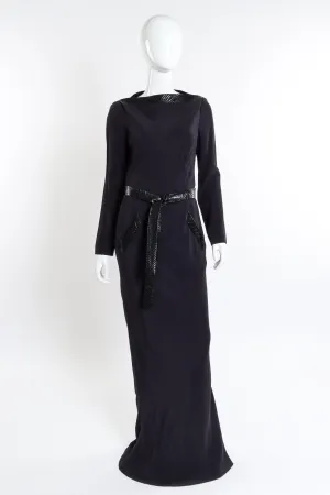 1996 F/W Python Trim Gown