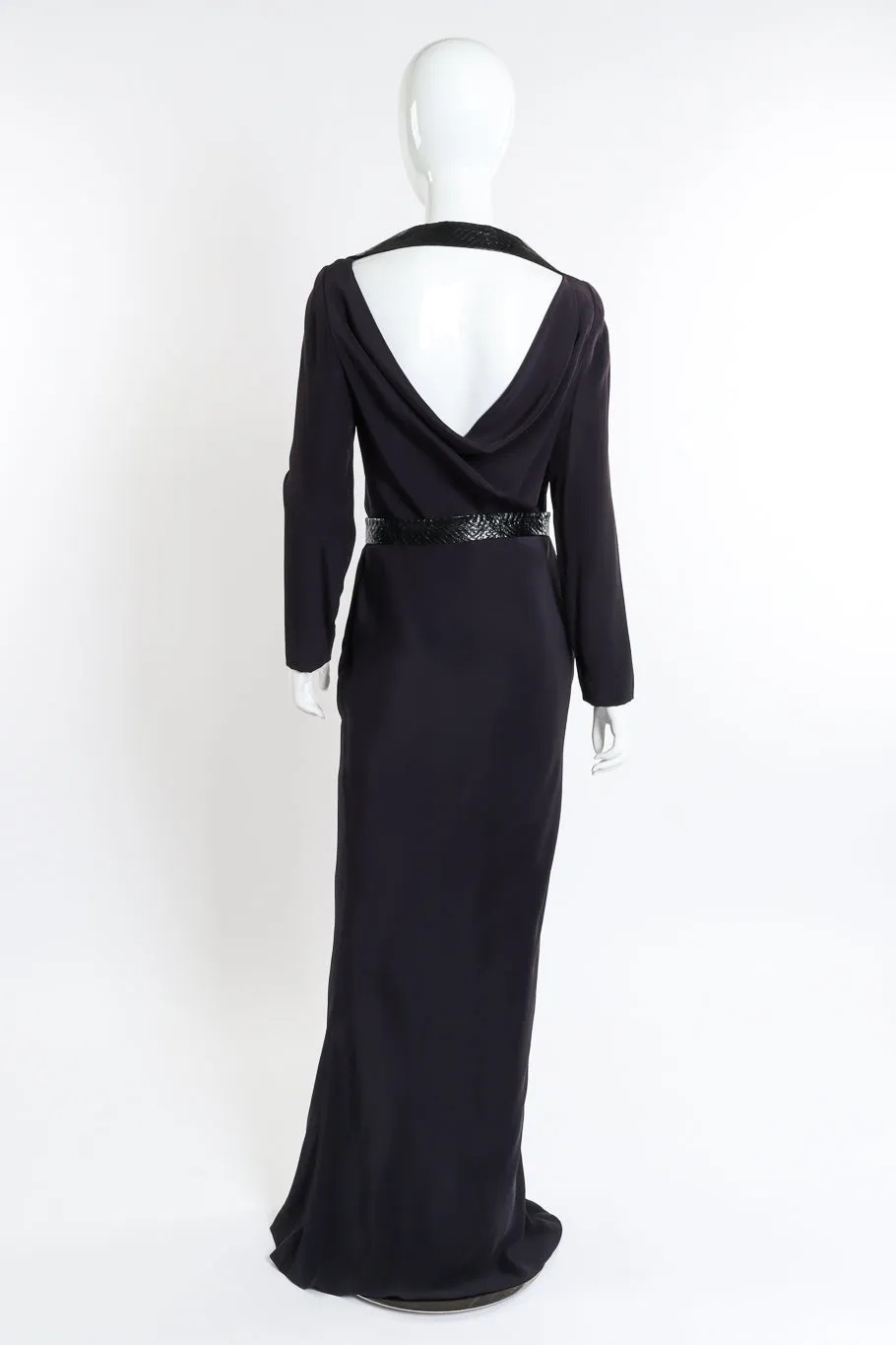 1996 F/W Python Trim Gown