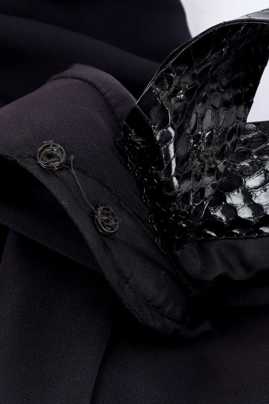 1996 F/W Python Trim Gown
