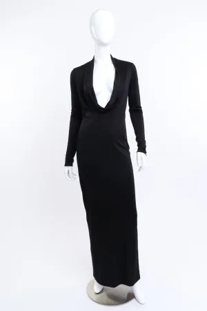 2023 S/S Cowl Neck Maxi Dress