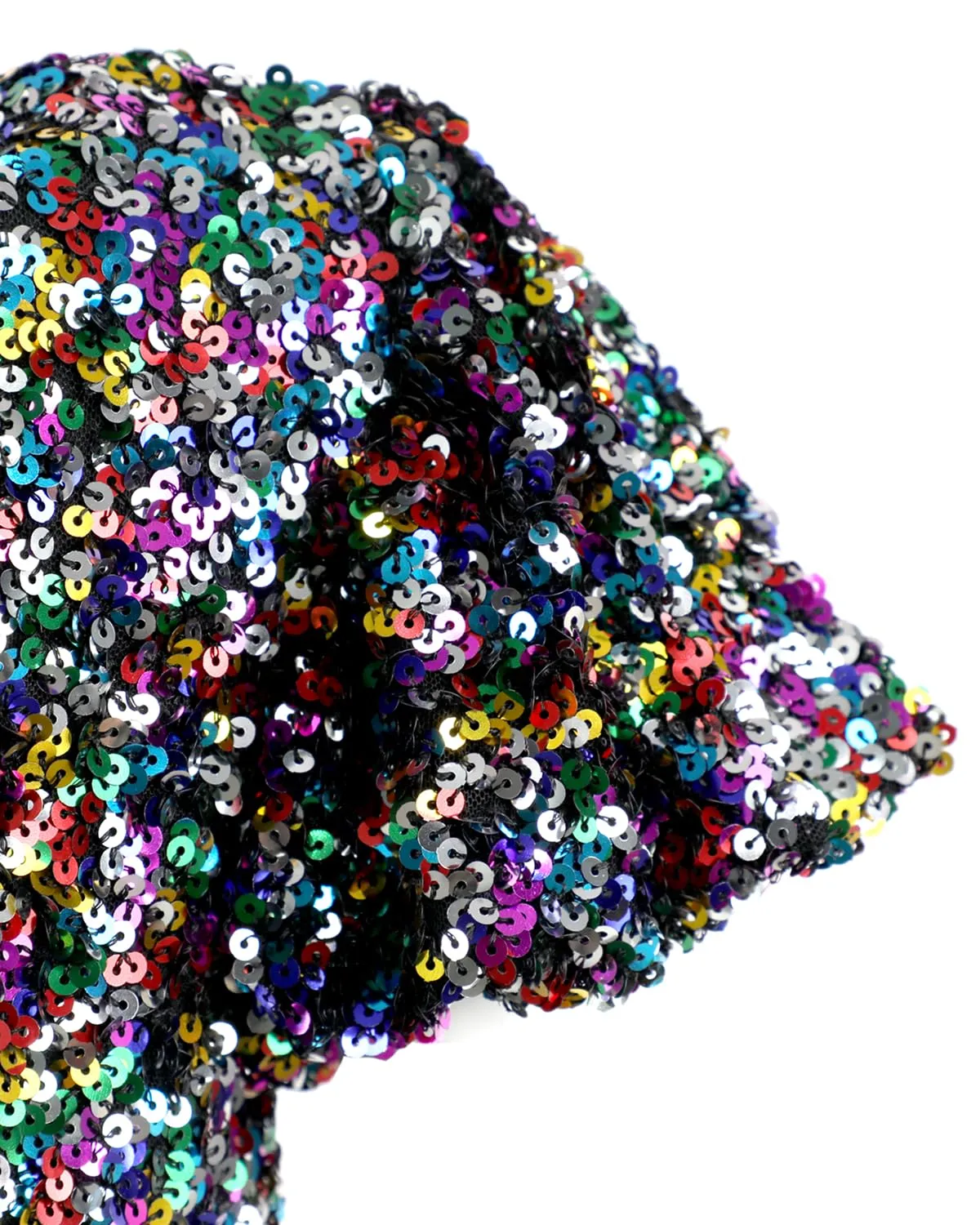 2Bunnies Girls' Colorful Stardust Sequin Puff Sleeve Dress