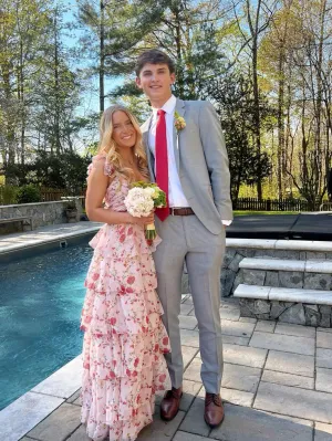 A-line Long Prom Dress Senior prom gown      fg5324