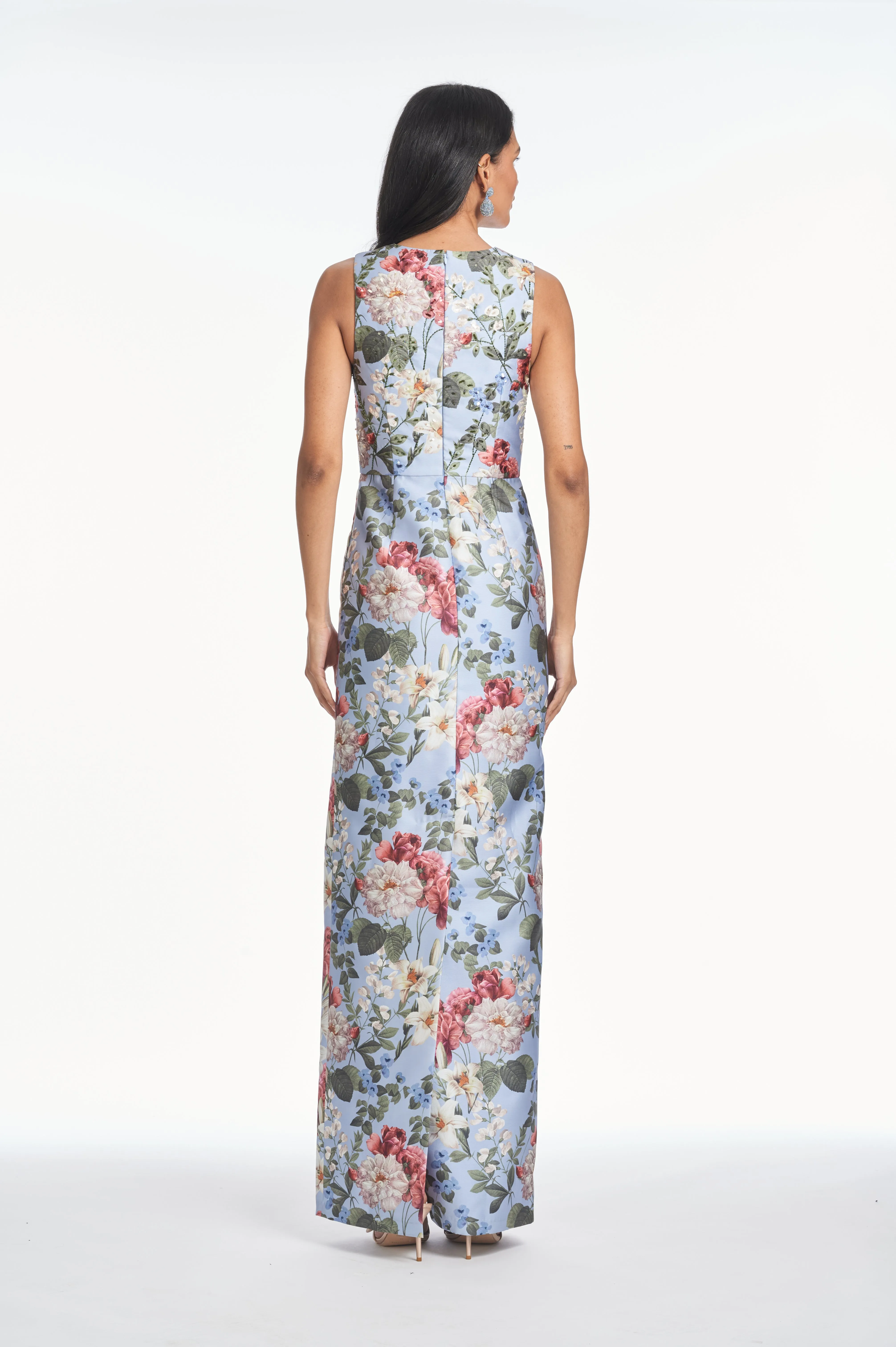 ADELLYN GOWN - POWDER BLUE BOUQUET