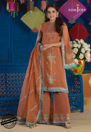 AJFC-64 | Asim Jofa Basant Collection 2022 | Unstitched Embroidered Organza Suit
