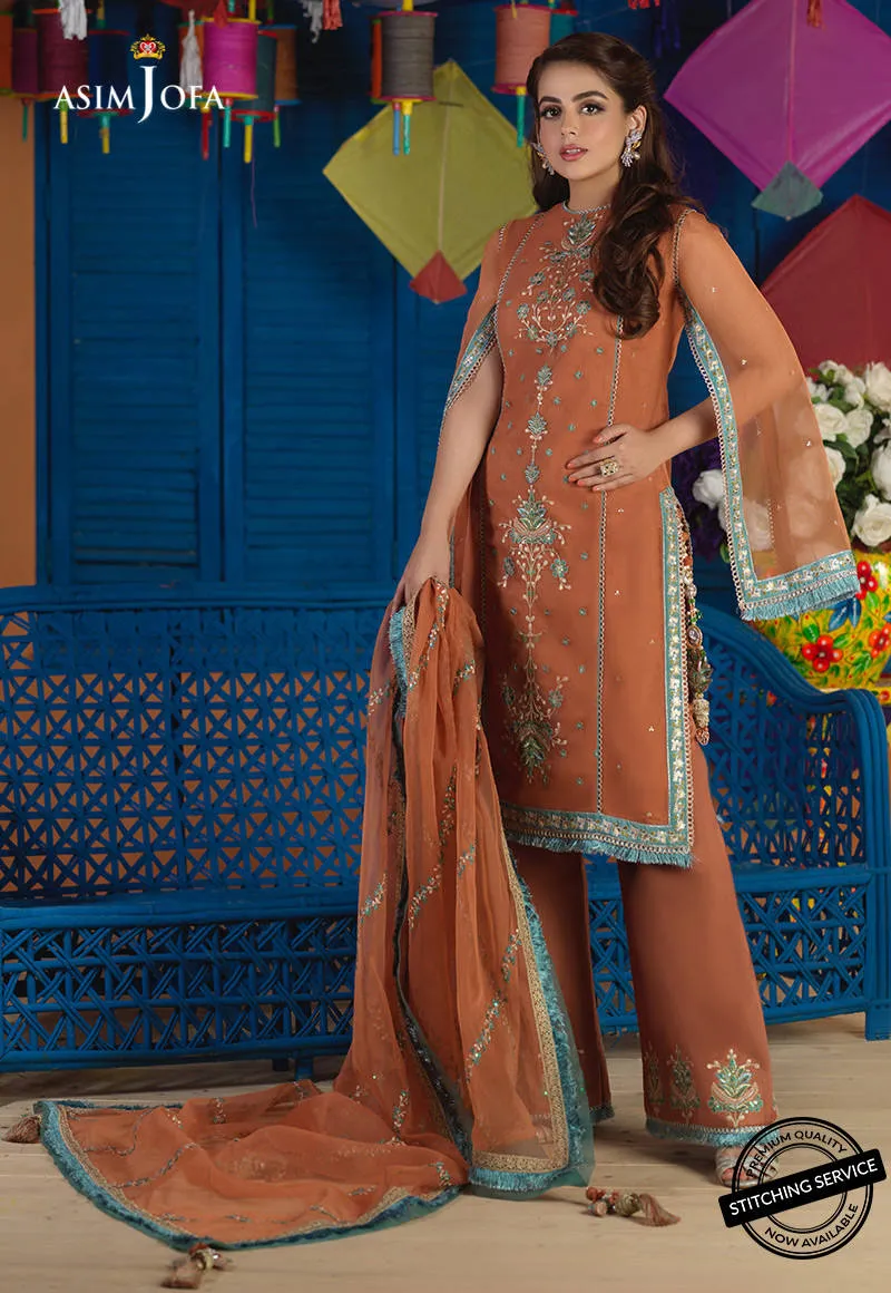 AJFC-64 | Asim Jofa Basant Collection 2022 | Unstitched Embroidered Organza Suit