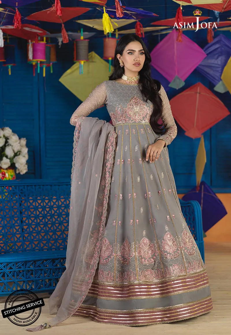 AJFC-70 | Asim Jofa Basant Collection 2022 | Unstitched Embroidered Organza Suit