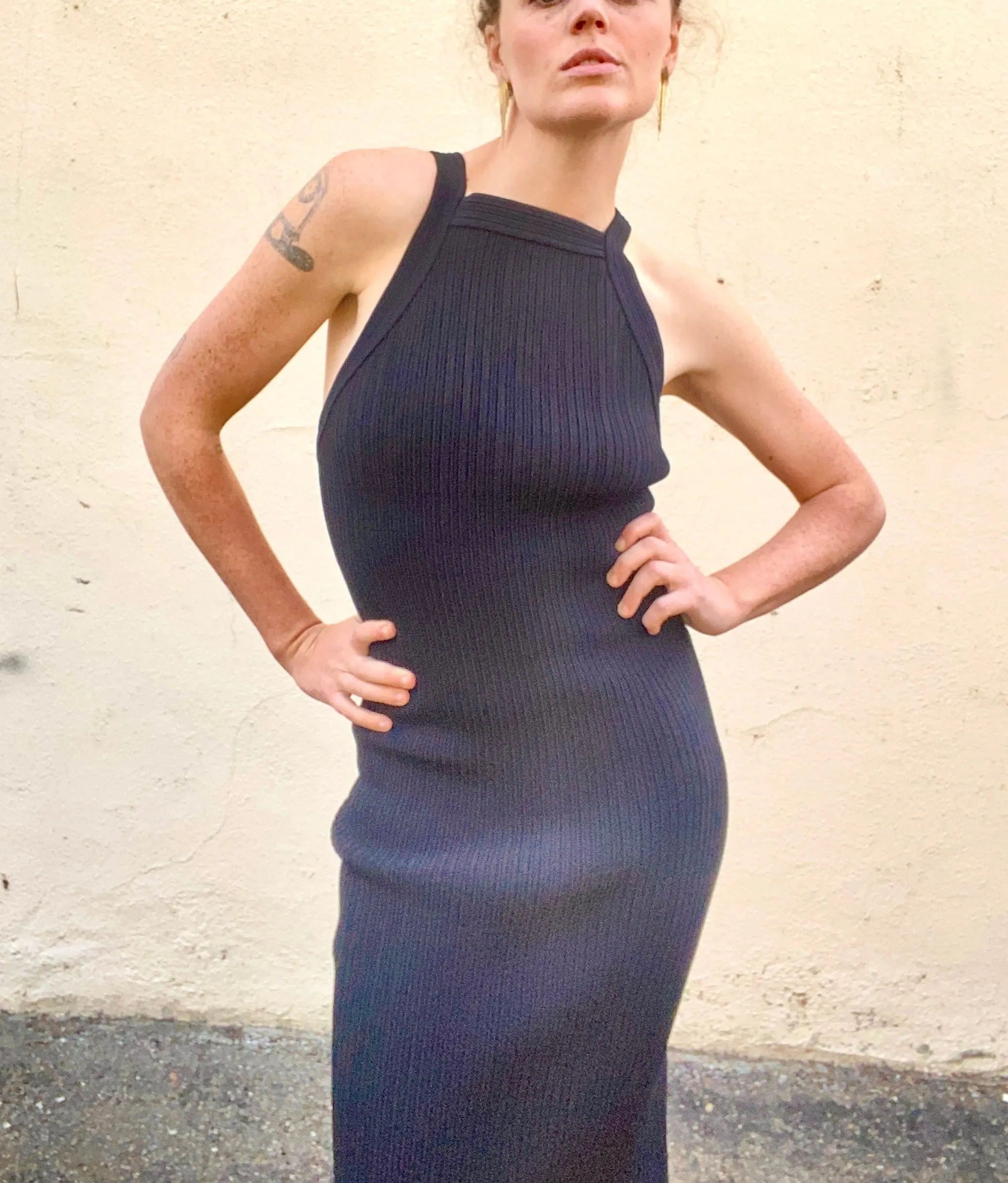 Alaia Black Bodycon Dress