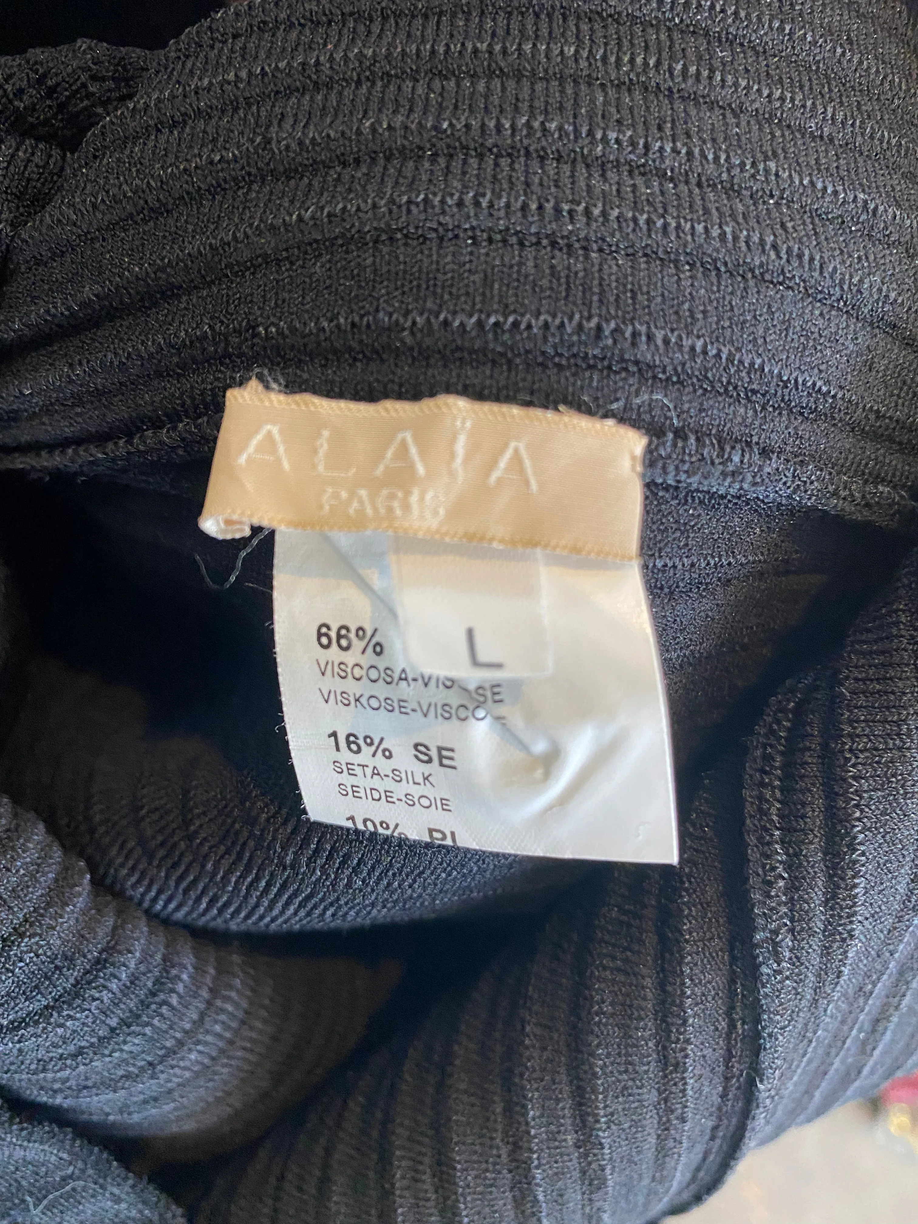 Alaia Black Bodycon Dress