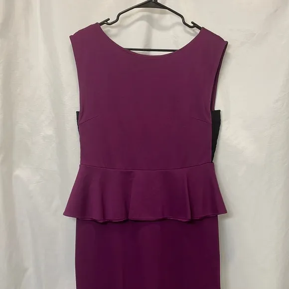Alice   Olivia Purple Peplum Dress
