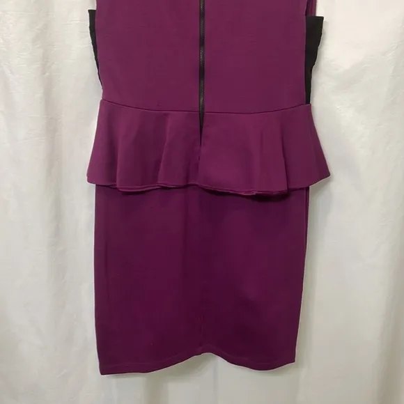 Alice   Olivia Purple Peplum Dress