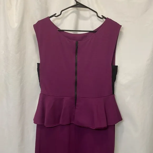 Alice   Olivia Purple Peplum Dress