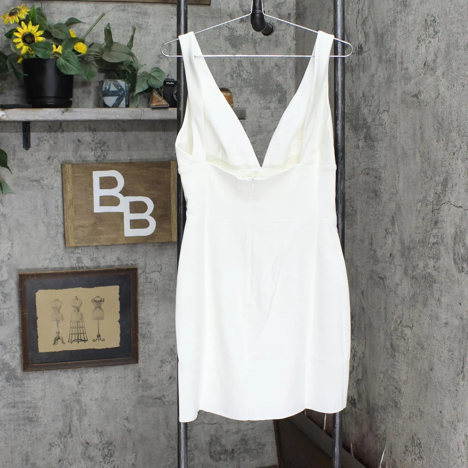 Amanda Uprichard Womens Nelly Mini Dress Ivory  White XL