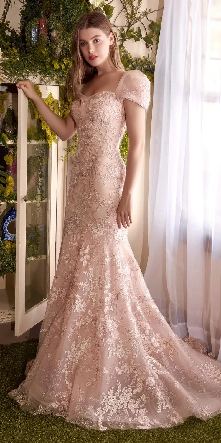 Andrea & Leo A1025 Blume Floral Mermaid Gown