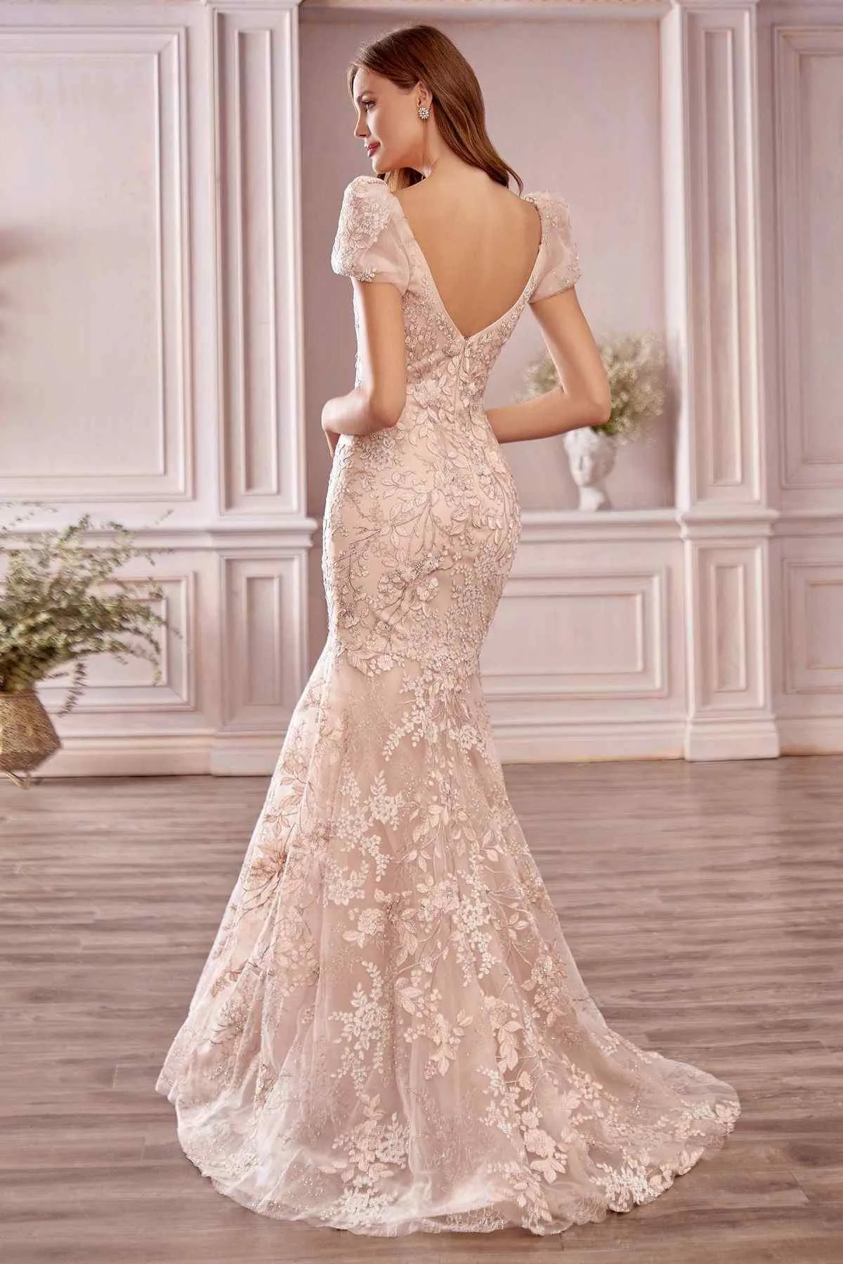Andrea & Leo A1025 Blume Floral Mermaid Gown