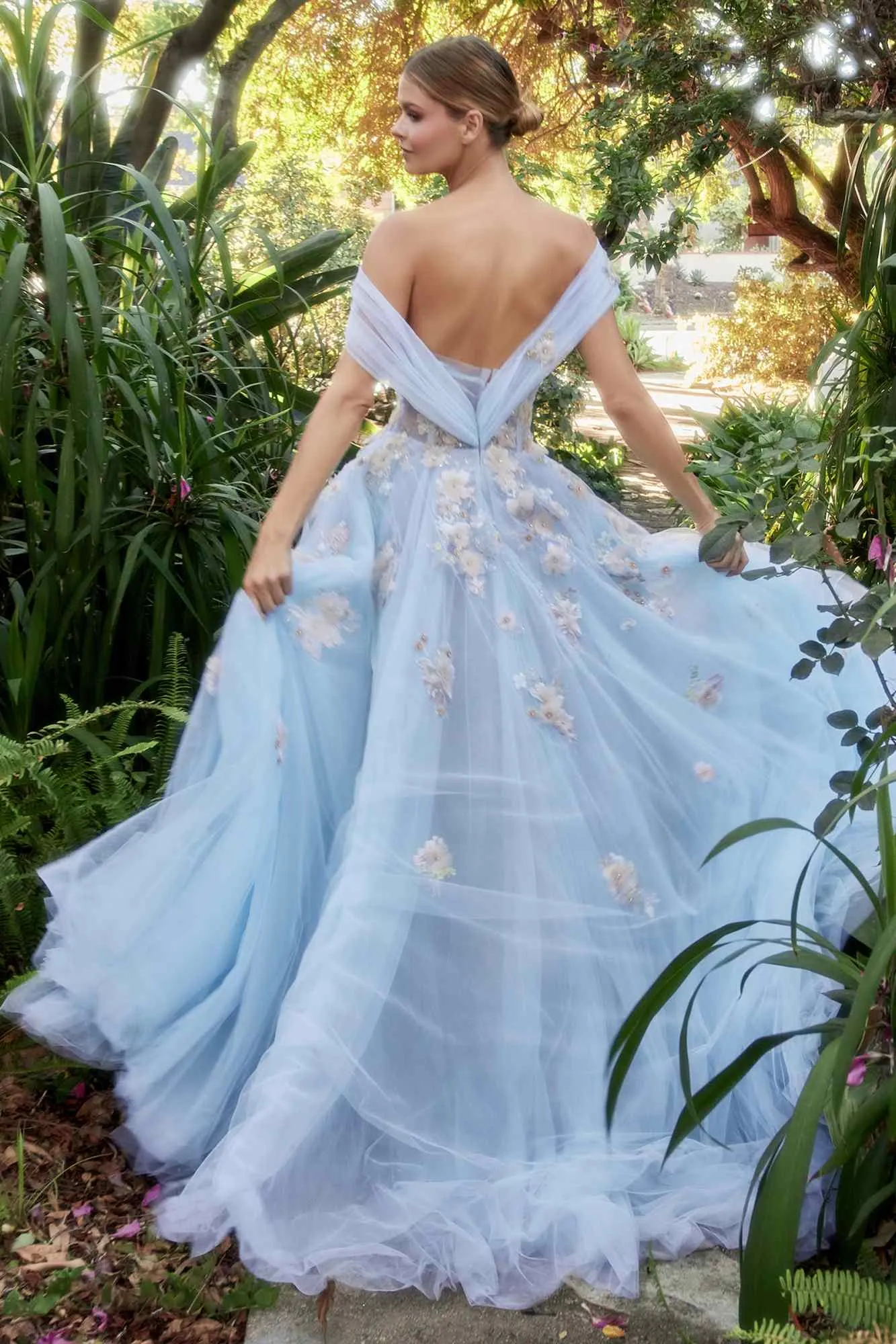 Andrea & Leo A1048 Floor Length Fairytale Garden Couture A-Line Ball Gown