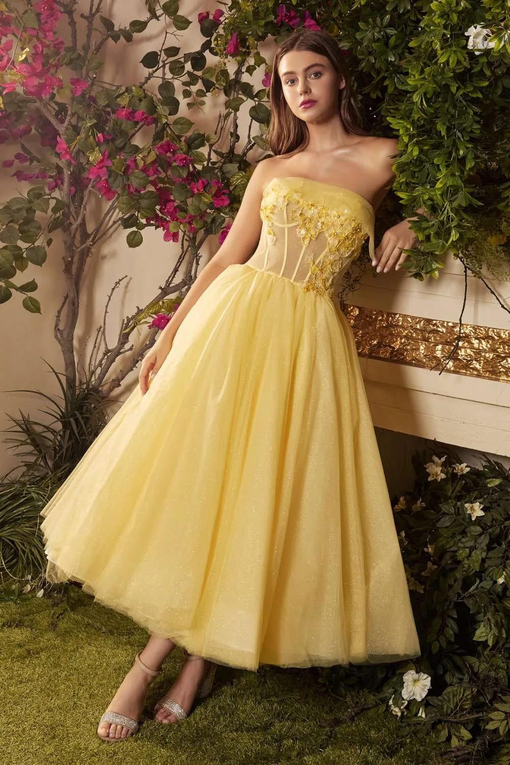 Andrea & Leo A1055 Sunshine Tea Length Dress