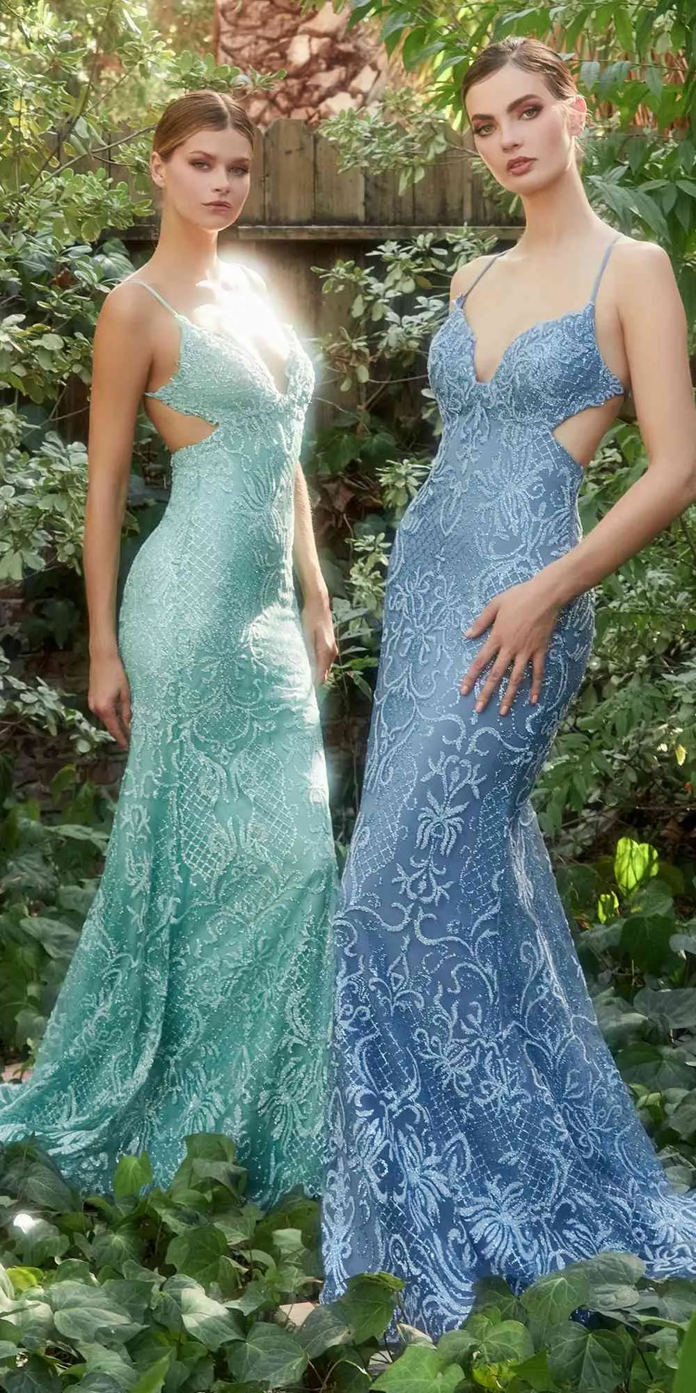 Andrea & Leo A1170 Long Diamond Rococo Backless Mermaid Gown