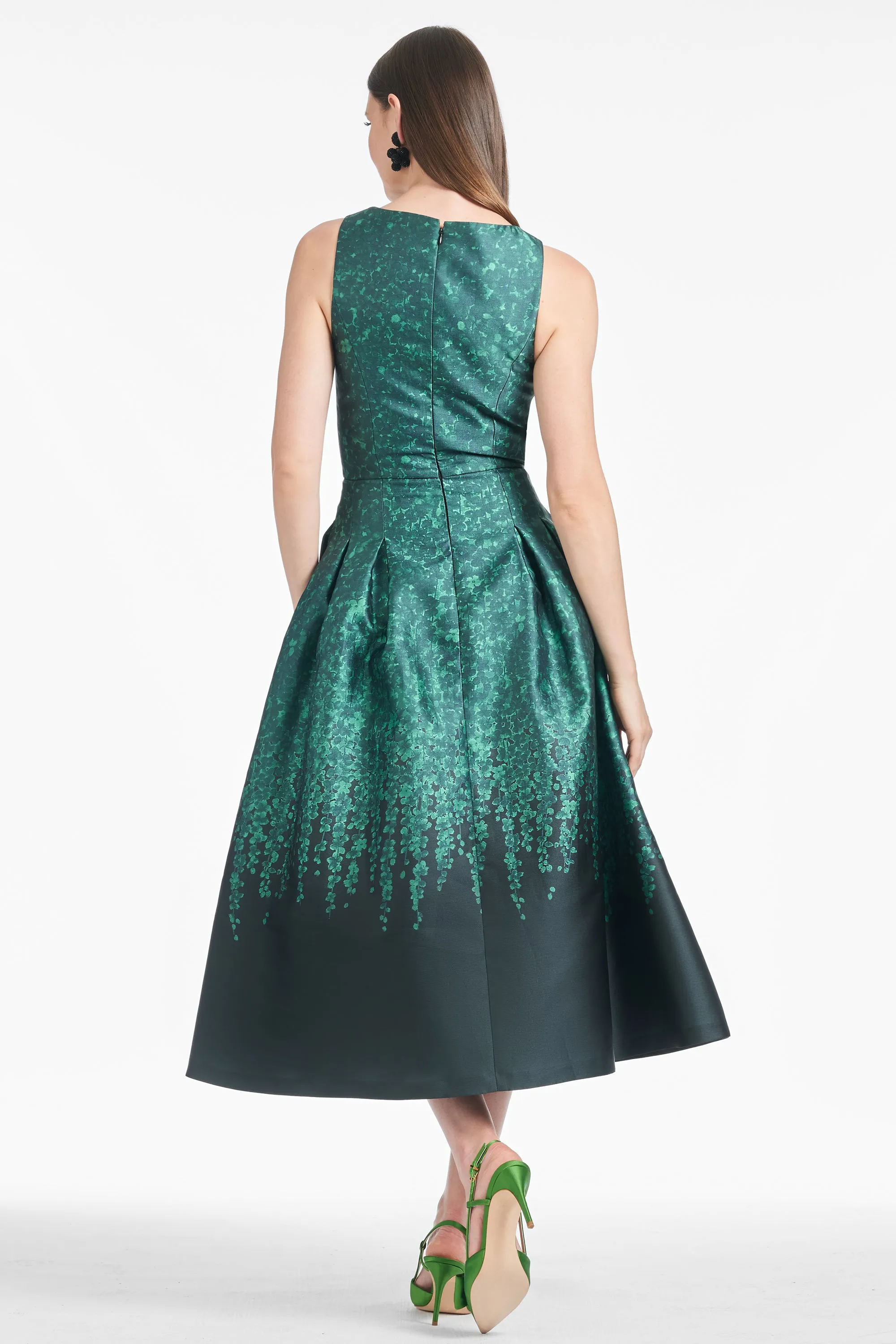 Anissa Dress - Emerald Wisteria - Final Sale
