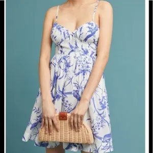 [Anthropologie] Akemi   Kim Audobon Fit &amp; Flare Romantic Mini Dress Pockets 16