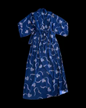 Antique 1910s/20s Floral Silk Dressing Gown