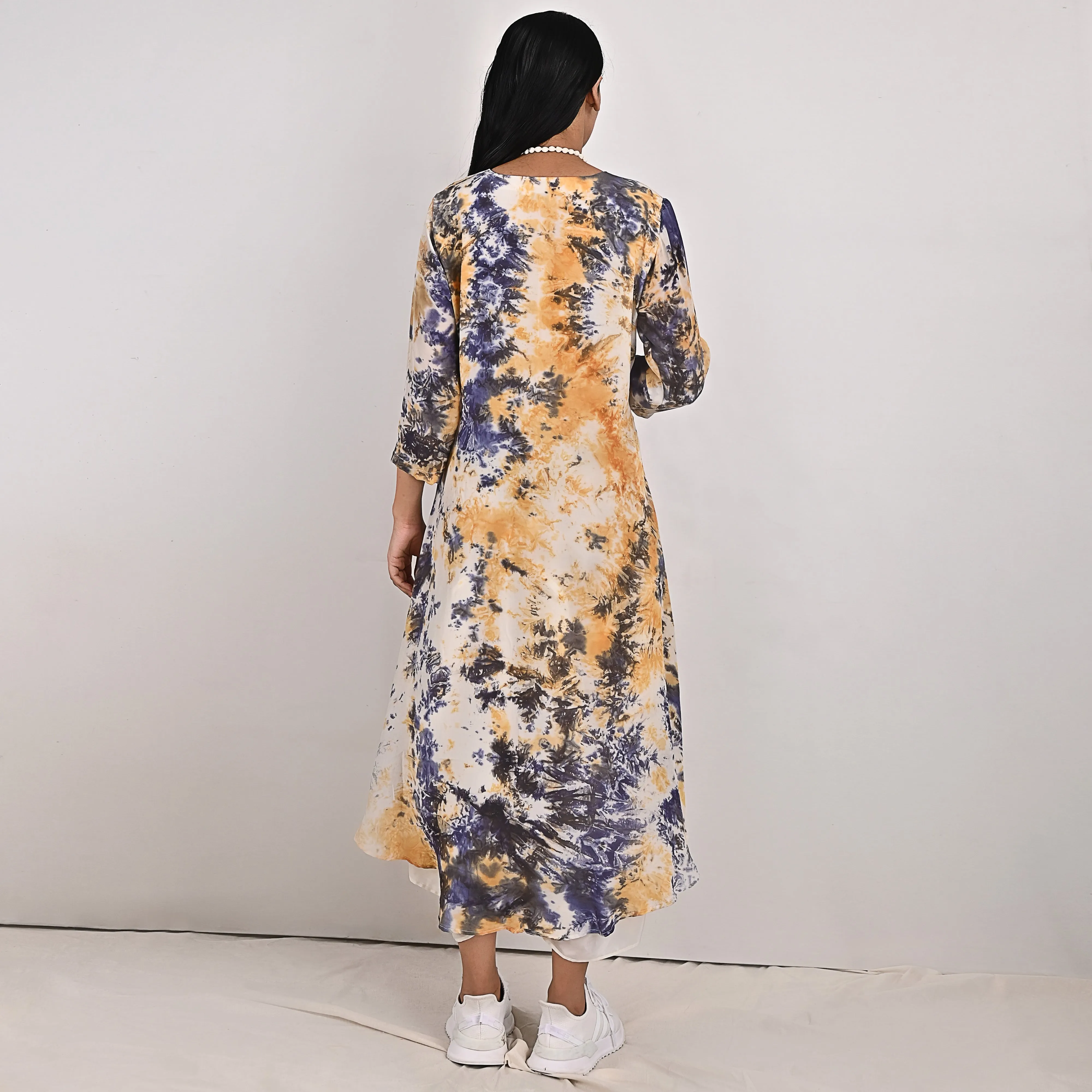 Aria - Tie & Dye One Piece Cowl Dress