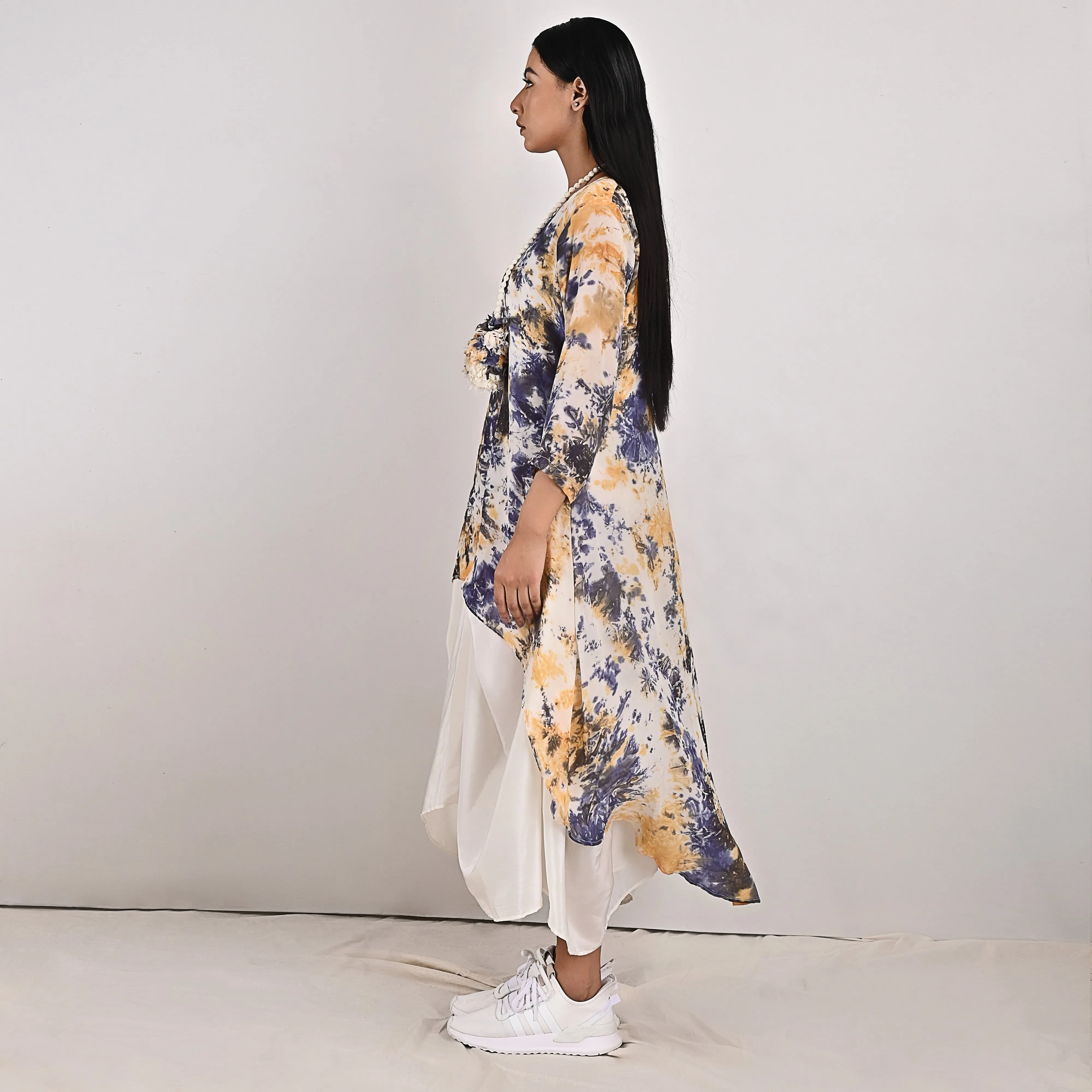 Aria - Tie & Dye One Piece Cowl Dress