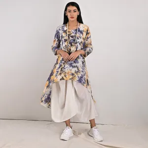 Aria - Tie & Dye One Piece Cowl Dress