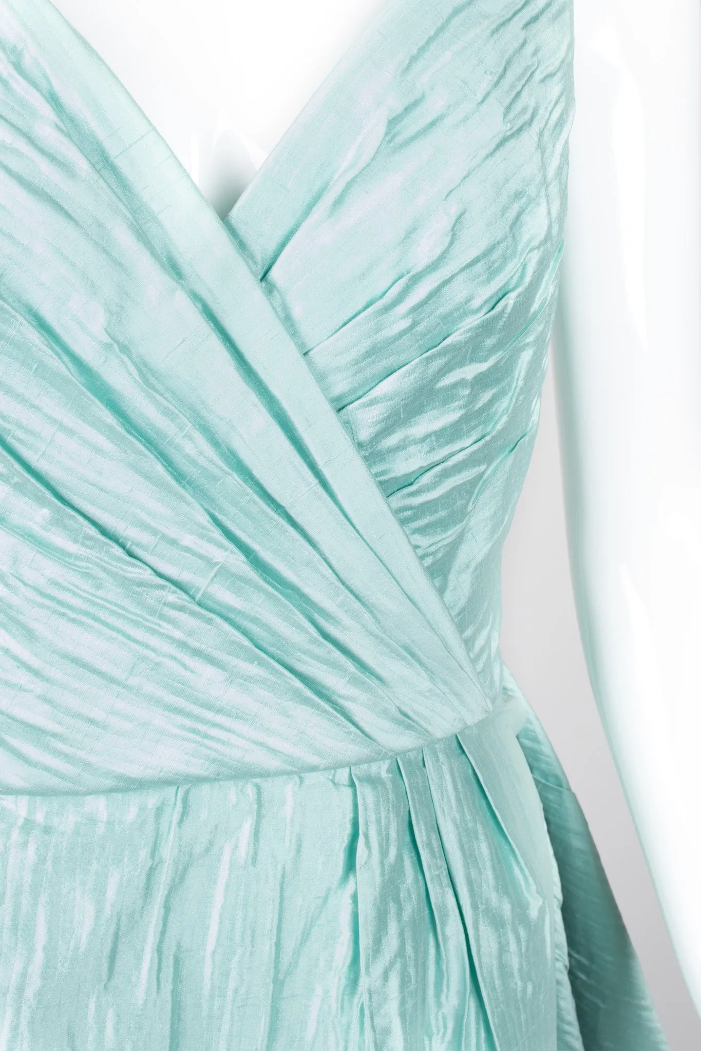 Asymmetrical Side Bustle Gown
