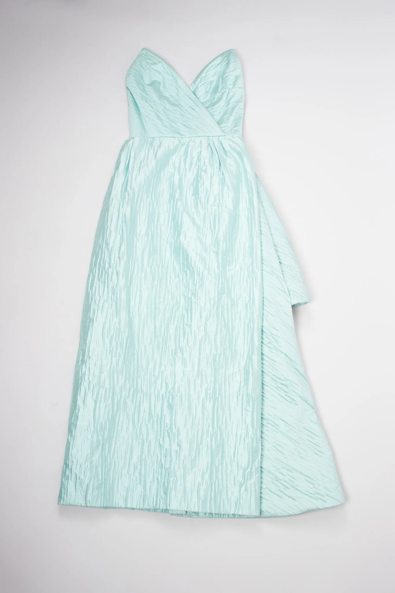 Asymmetrical Side Bustle Gown