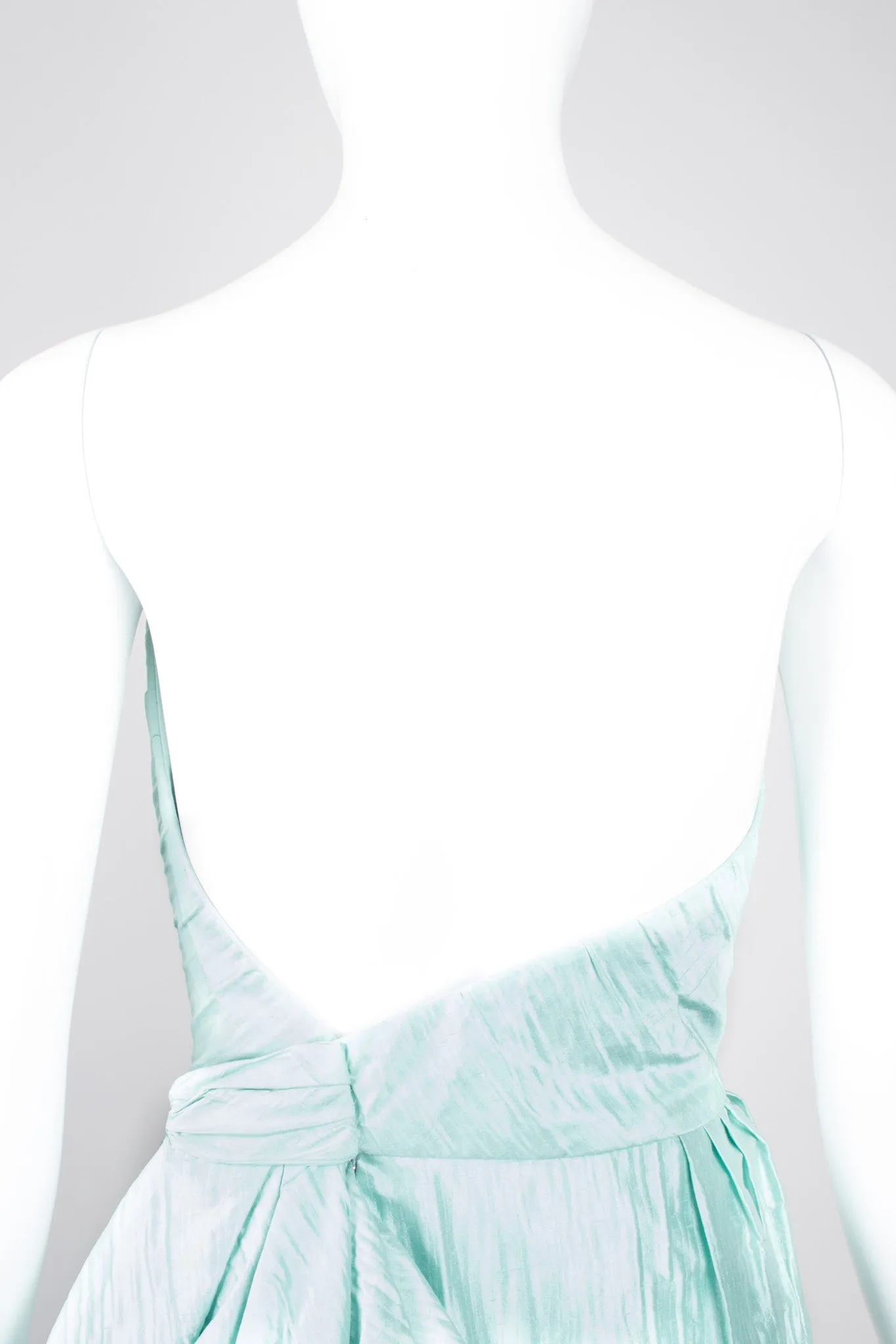 Asymmetrical Side Bustle Gown