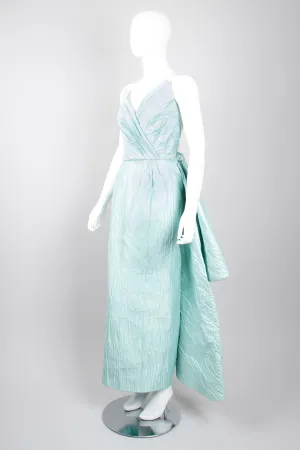 Asymmetrical Side Bustle Gown