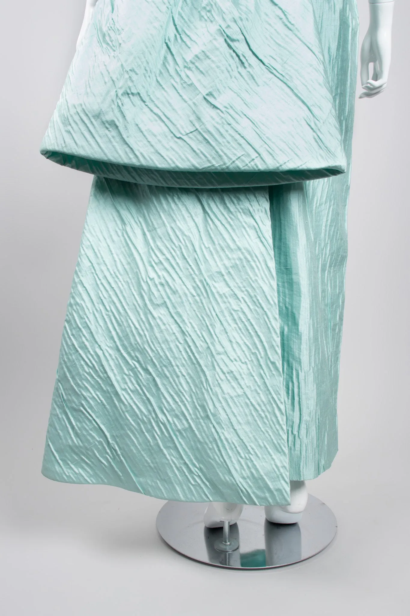 Asymmetrical Side Bustle Gown
