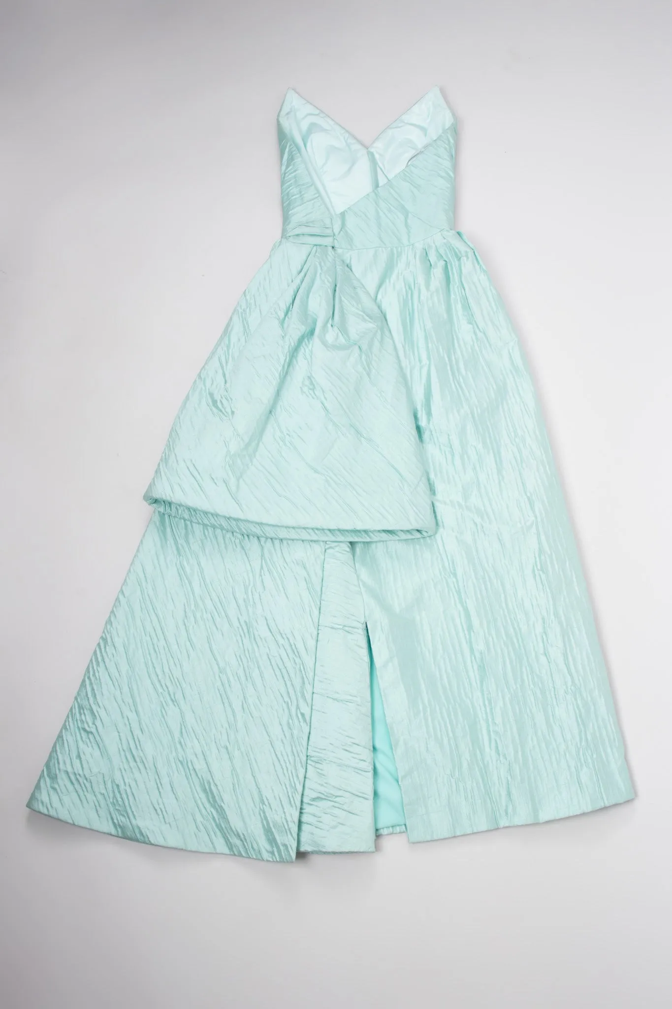 Asymmetrical Side Bustle Gown