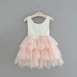 Baby Boho Dreams Dress - Blush Appliqué