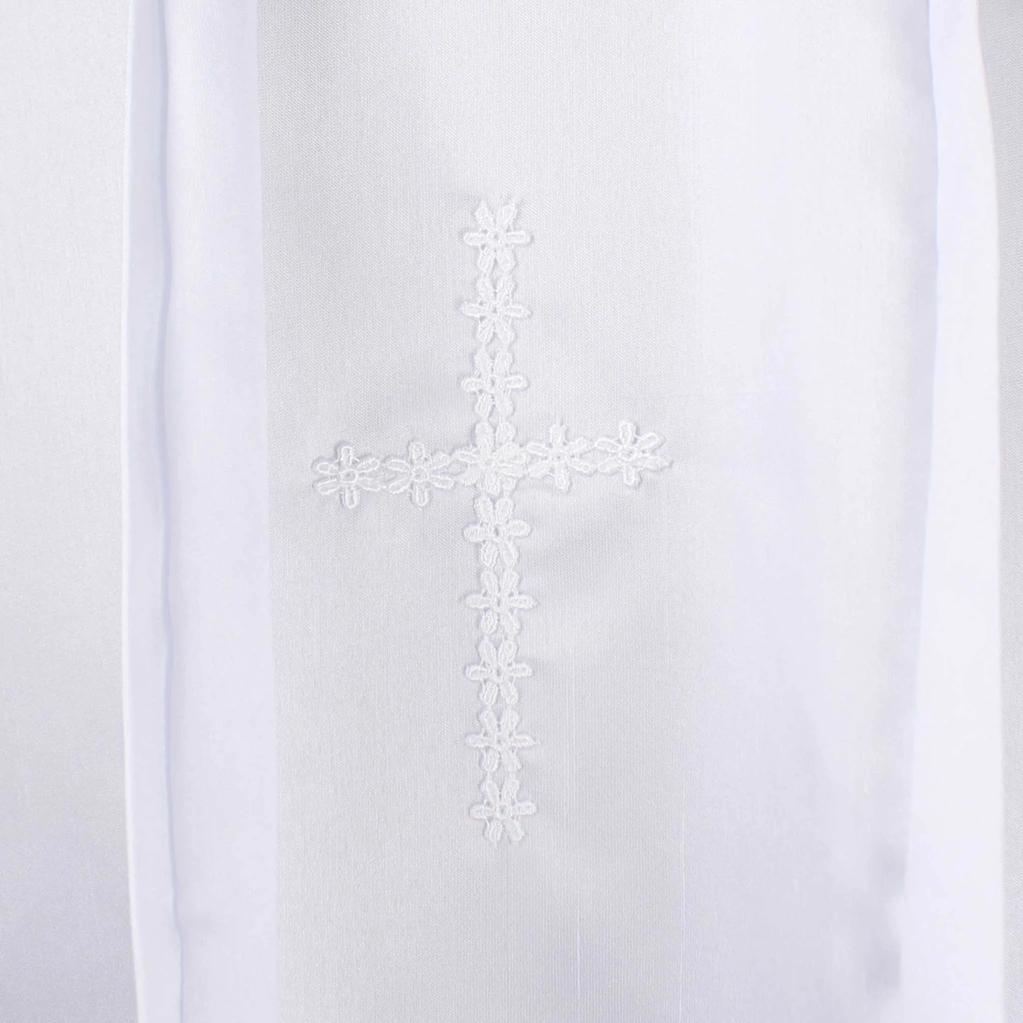 Baby Girls Christening Robe With Bonnet - Pex Bernadette - White