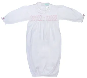 Baby Girl's White Hand Smocked Gown