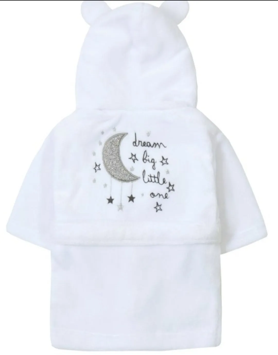 Baby's Dream Big Little One White Dressing Gown