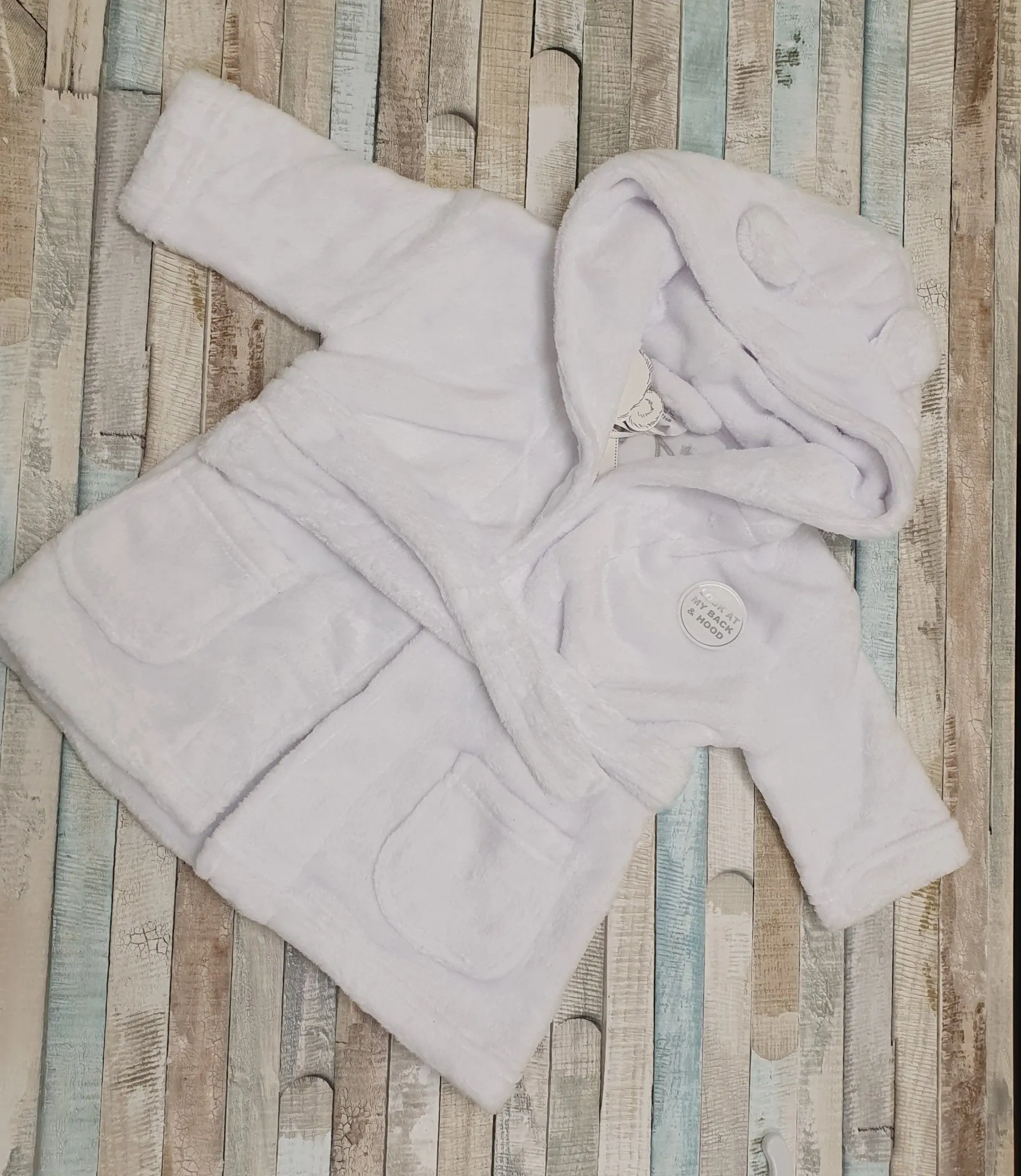 Baby's Dream Big Little One White Dressing Gown
