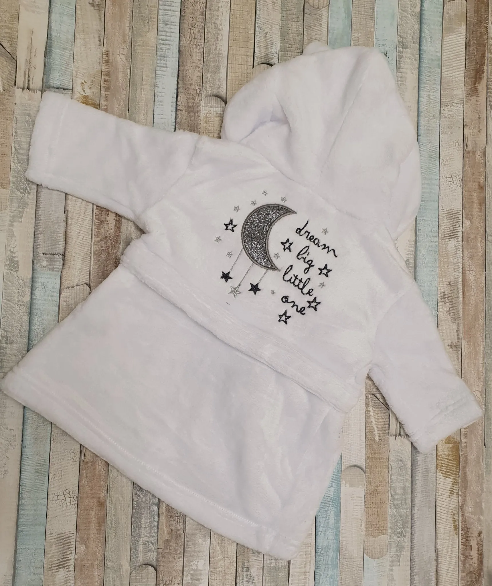Baby's Dream Big Little One White Dressing Gown