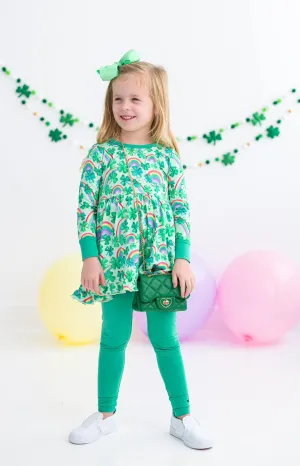 Birdie Bean Murphy St. Patrick's Day Rainbow Birdie Peplum Set