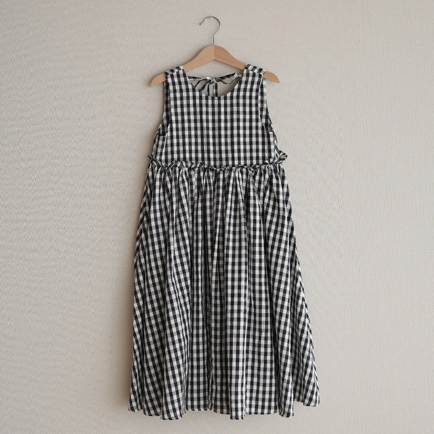 Black Plaid Dress by Mes Kids Des Fleurs *LAST PIECE 120*