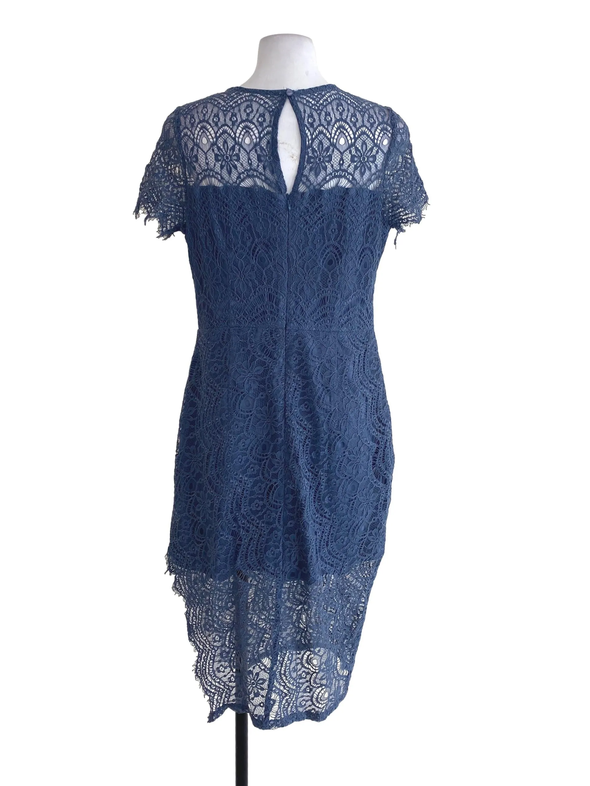 Blue Laced Empire Dress