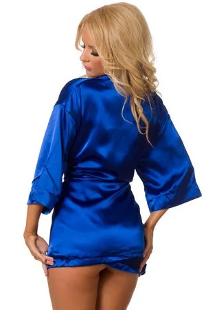 Blue Midnight Romance Robe Set