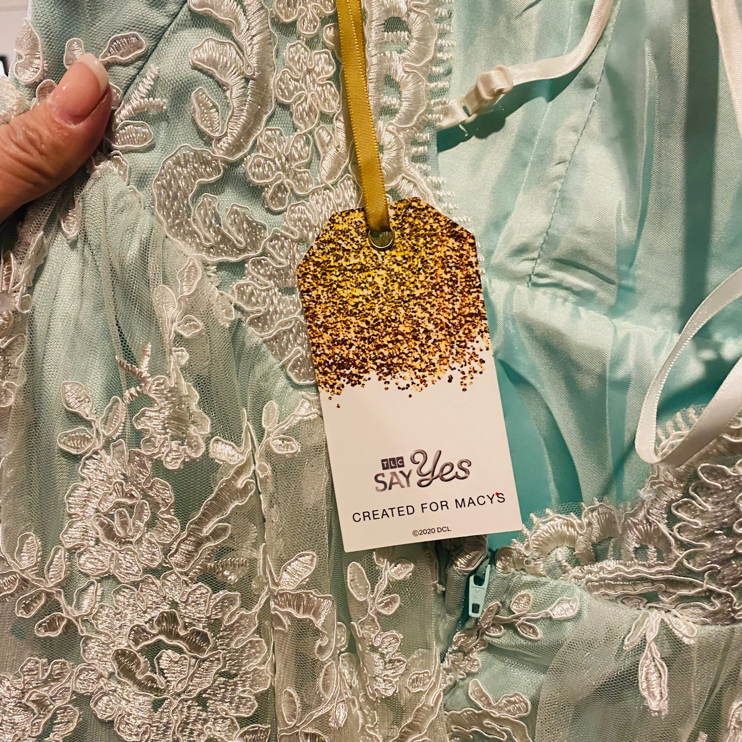 BOUTIQUE Long Gown Mint Size 13/14 NWT
