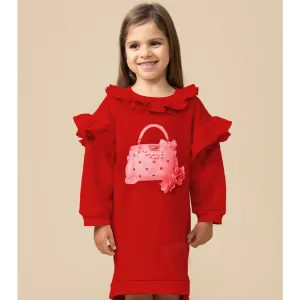 Caramelo Red Pure Luxe Jumper Dress 0112135