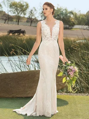 Casablanca Size 16C BL268 Pippa Silver Blush/Nude/Ivory Gown
